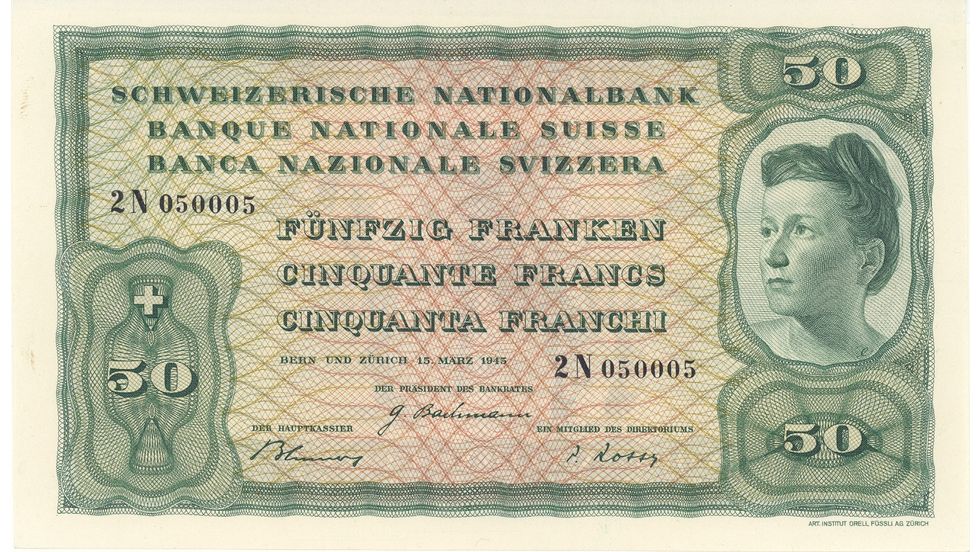 4ème série de billets 1938, Billet de 50 francs, recto
